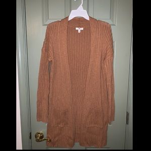 BP camel cardigan
